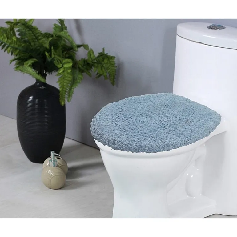 Home Weavers Inc Double Ruffle Toilet Lid Cover