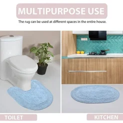 Home Weavers Inc Double Ruffle Toilet Lid Cover