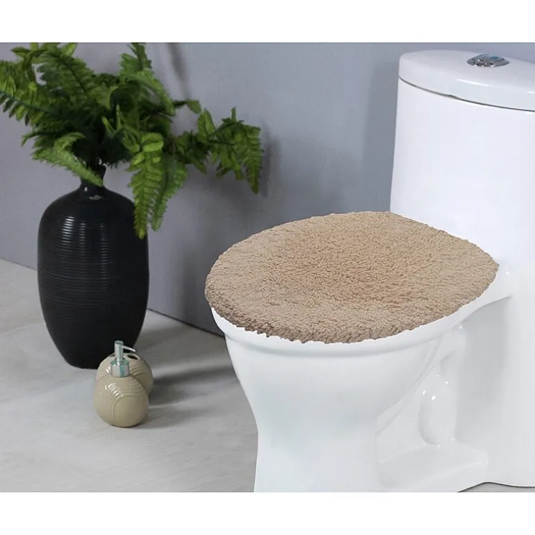 Home Weavers Inc Double Ruffle Toilet Lid Cover