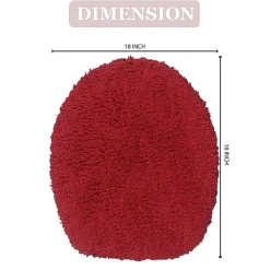 Home Weavers Inc Double Ruffle Toilet Lid Cover