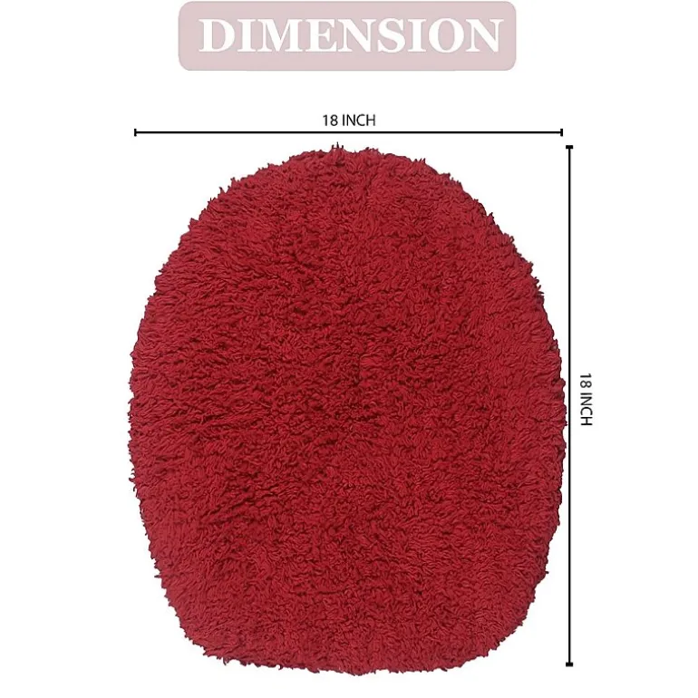 Home Weavers Inc Double Ruffle Toilet Lid Cover