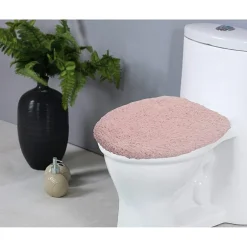 Home Weavers Inc Double Ruffle Toilet Lid Cover