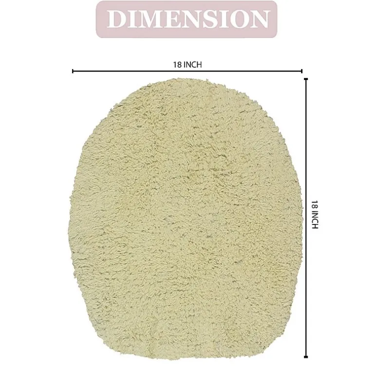 Home Weavers Inc Double Ruffle Toilet Lid Cover