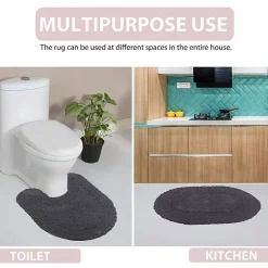 Home Weavers Inc Double Ruffle Toilet Lid Cover