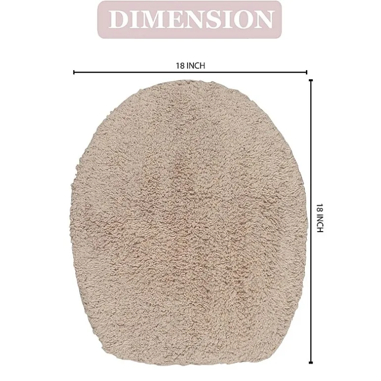 Home Weavers Inc Double Ruffle Toilet Lid Cover