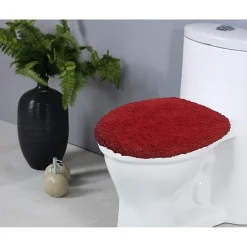 Home Weavers Inc Double Ruffle Toilet Lid Cover