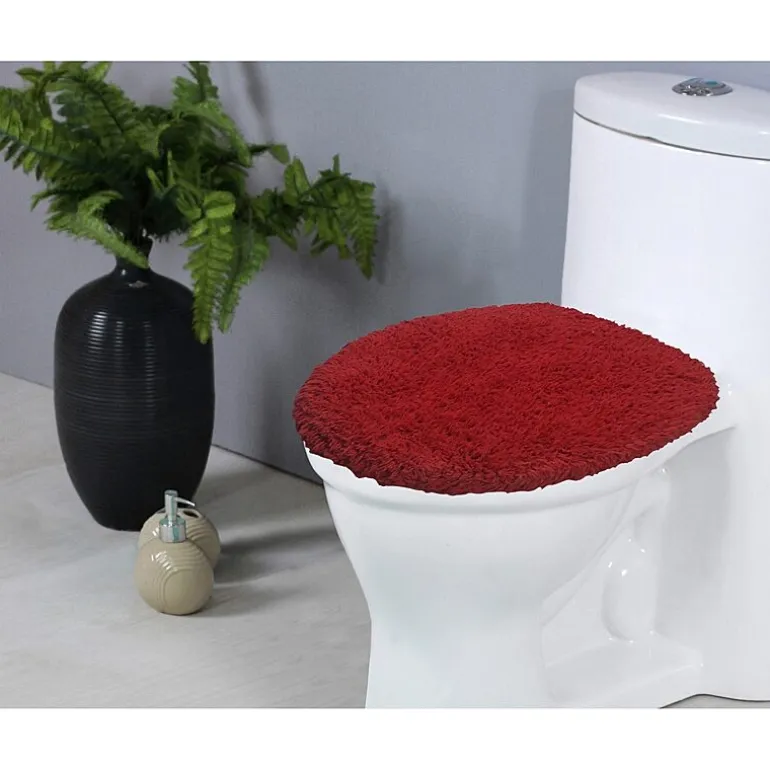 Home Weavers Inc Double Ruffle Toilet Lid Cover