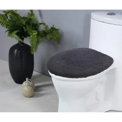 Home Weavers Inc Double Ruffle Toilet Lid Cover