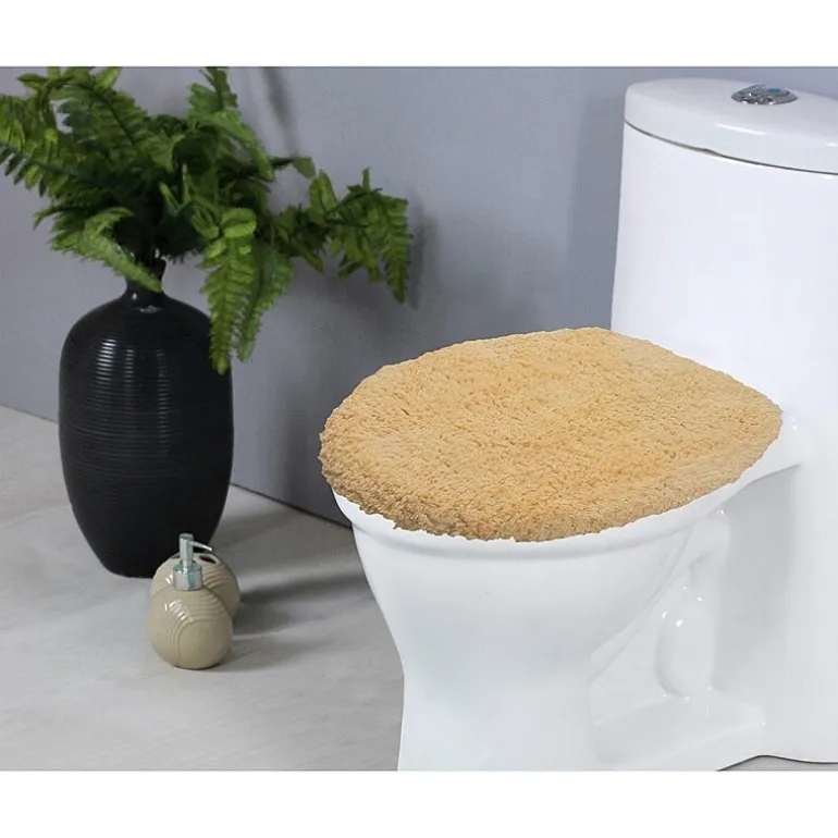 Home Weavers Inc Double Ruffle Toilet Lid Cover
