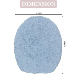 Home Weavers Inc Double Ruffle Toilet Lid Cover