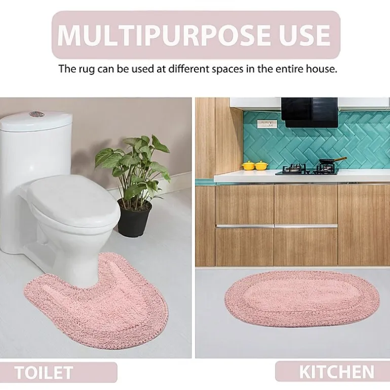 Home Weavers Inc Double Ruffle Toilet Lid Cover