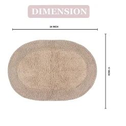 Home Weavers Inc Double Ruffle 17X24 Inch Quick Dry Bath Rug