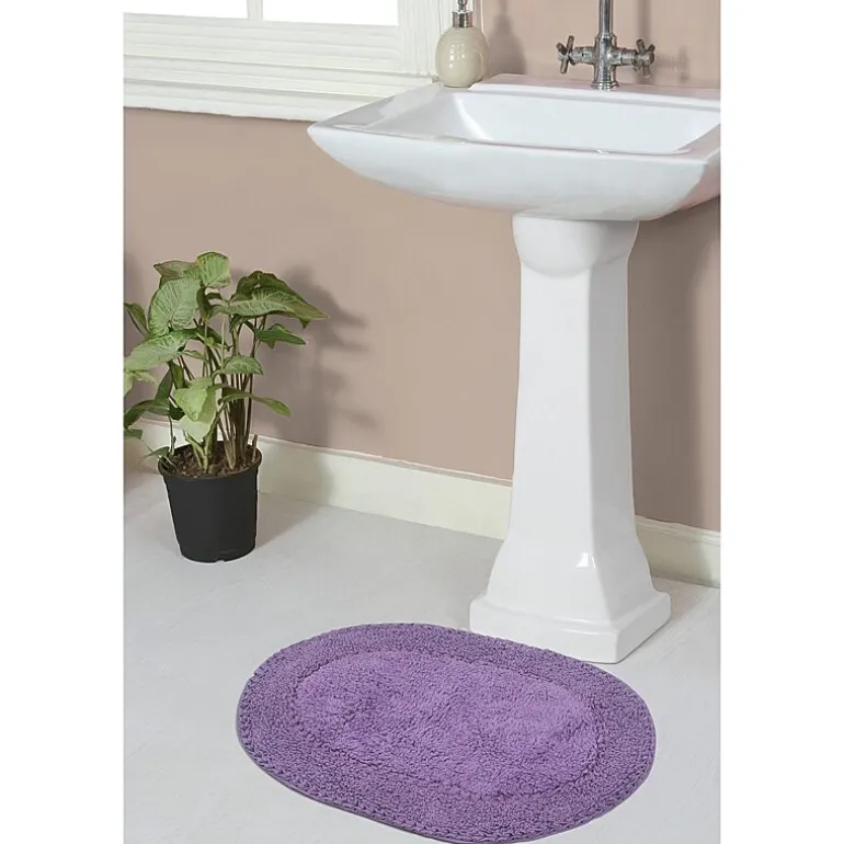 Home Weavers Inc Double Ruffle 17X24 Inch Quick Dry Bath Rug