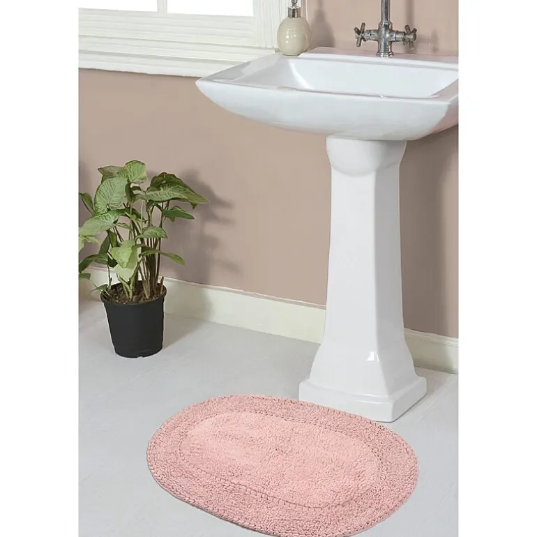 Home Weavers Inc Double Ruffle 17X24 Inch Quick Dry Bath Rug