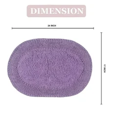 Home Weavers Inc Double Ruffle 17X24 Inch Quick Dry Bath Rug