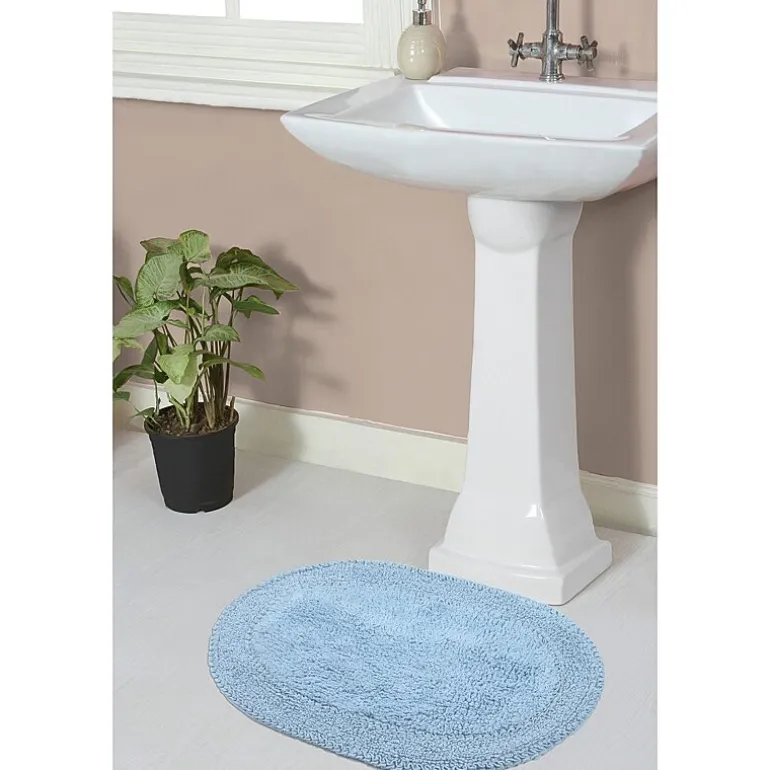 Home Weavers Inc Double Ruffle 17X24 Inch Quick Dry Bath Rug
