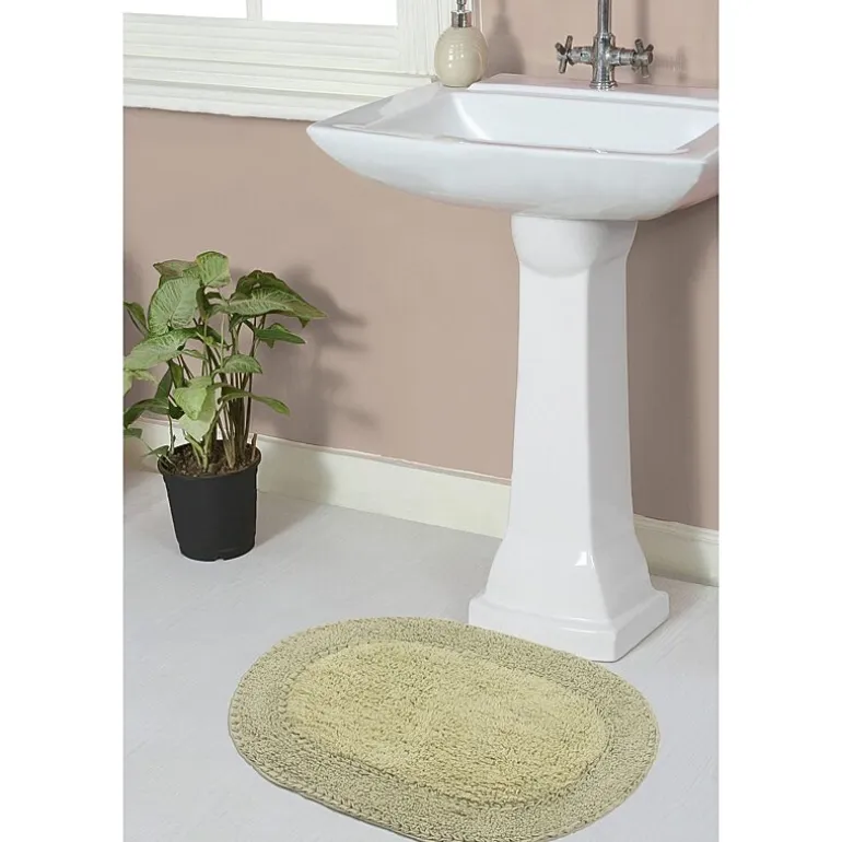 Home Weavers Inc Double Ruffle 17X24 Inch Quick Dry Bath Rug