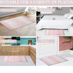 Home Weavers Inc Gradation Quick Dry 17X24 Inch Bath Rug