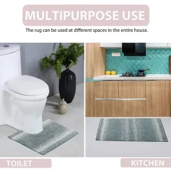 Home Weavers Inc Gradation Quick Dry 17X24 Inch Bath Rug