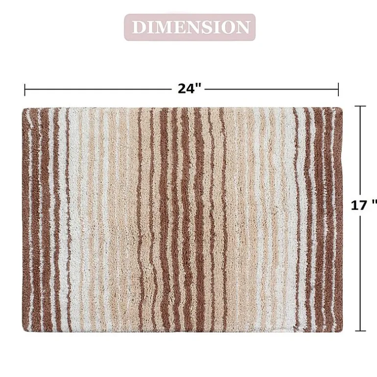 Home Weavers Inc Gradation Quick Dry 17X24 Inch Bath Rug