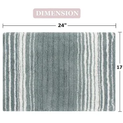 Home Weavers Inc Gradation Quick Dry 17X24 Inch Bath Rug