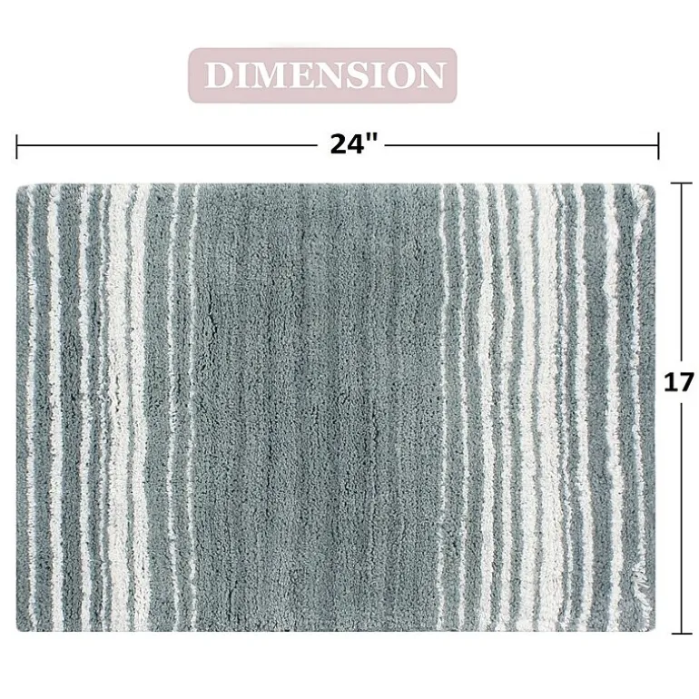 Home Weavers Inc Gradation Quick Dry 17X24 Inch Bath Rug