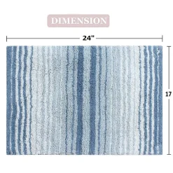 Home Weavers Inc Gradation Quick Dry 17X24 Inch Bath Rug