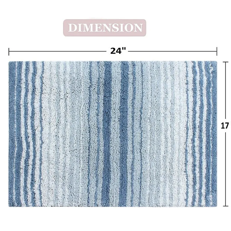 Home Weavers Inc Gradation Quick Dry 17X24 Inch Bath Rug