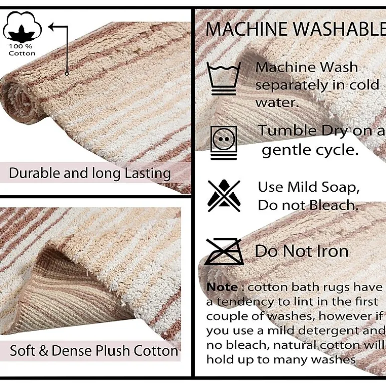 Home Weavers Inc Gradation Quick Dry 17X24 Inch Bath Rug