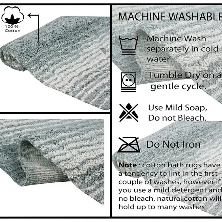 Home Weavers Inc Gradation Quick Dry 17X24 Inch Bath Rug