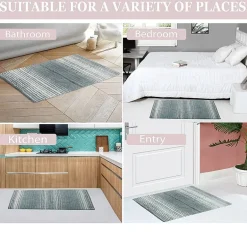 Home Weavers Inc Gradation Quick Dry 17X24 Inch Bath Rug