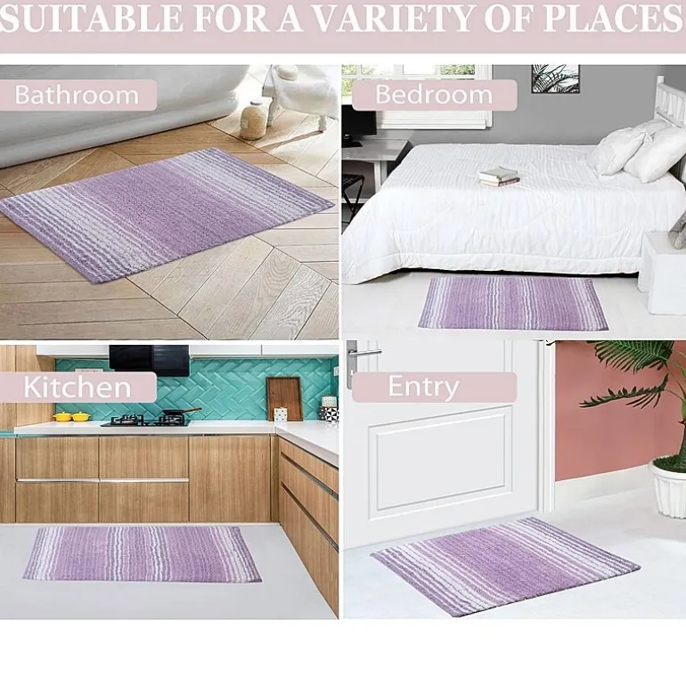 Home Weavers Inc Gradation Quick Dry 17X24 Inch Bath Rug