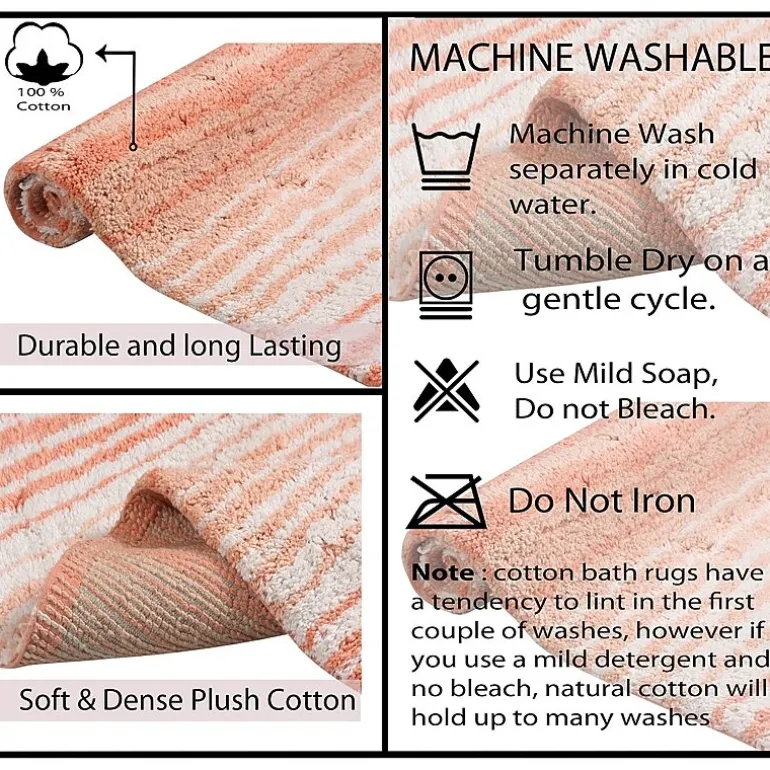 Home Weavers Inc Gradation Quick Dry 17X24 Inch Bath Rug