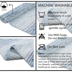 Home Weavers Inc Gradation Quick Dry 17X24 Inch Bath Rug