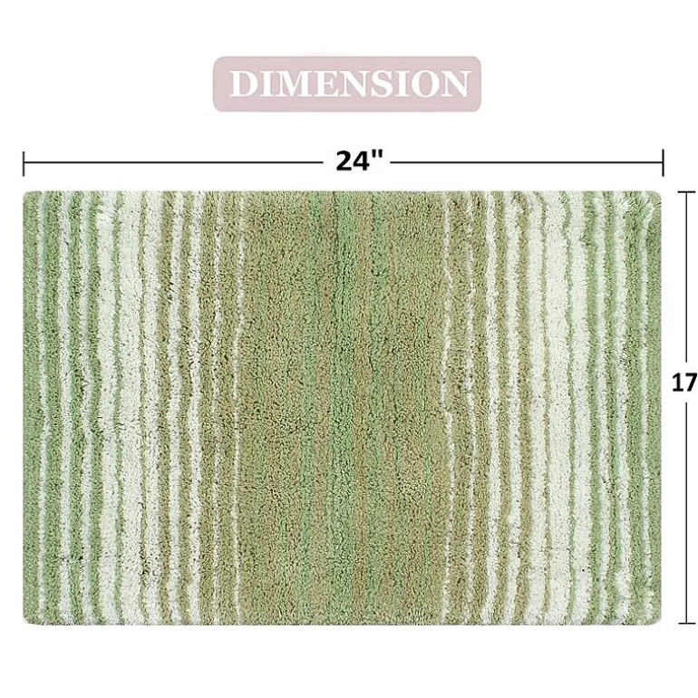 Home Weavers Inc Gradation Quick Dry 17X24 Inch Bath Rug