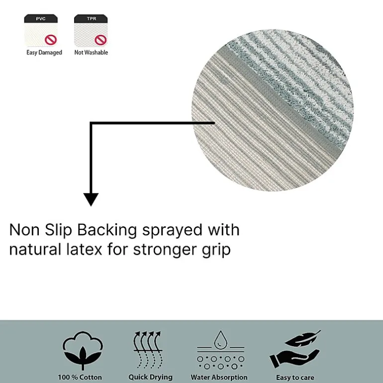 Home Weavers Inc Gradation Quick Dry 17X24 Inch Bath Rug