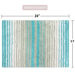 Home Weavers Inc Gradation Quick Dry 17X24 Inch Bath Rug