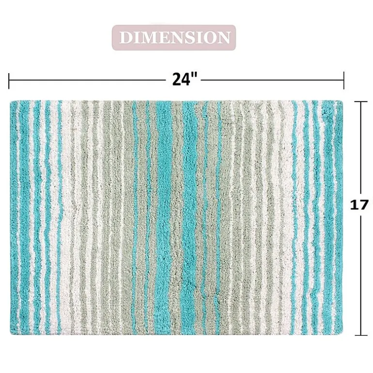 Home Weavers Inc Gradation Quick Dry 17X24 Inch Bath Rug