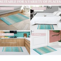 Home Weavers Inc Gradation Quick Dry 17X24 Inch Bath Rug