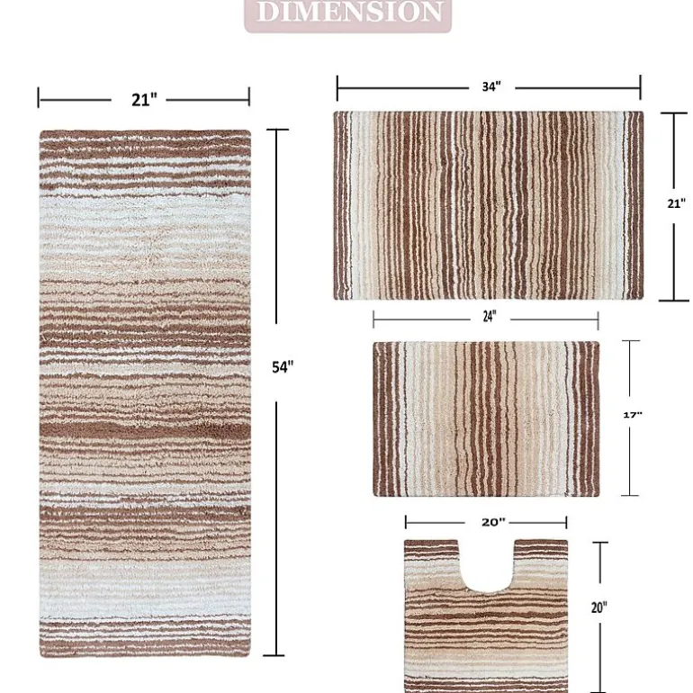 Home Weavers Inc Gradiation Quick Dry Bath Rug