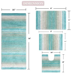 Home Weavers Inc Gradiation Quick Dry Bath Rug