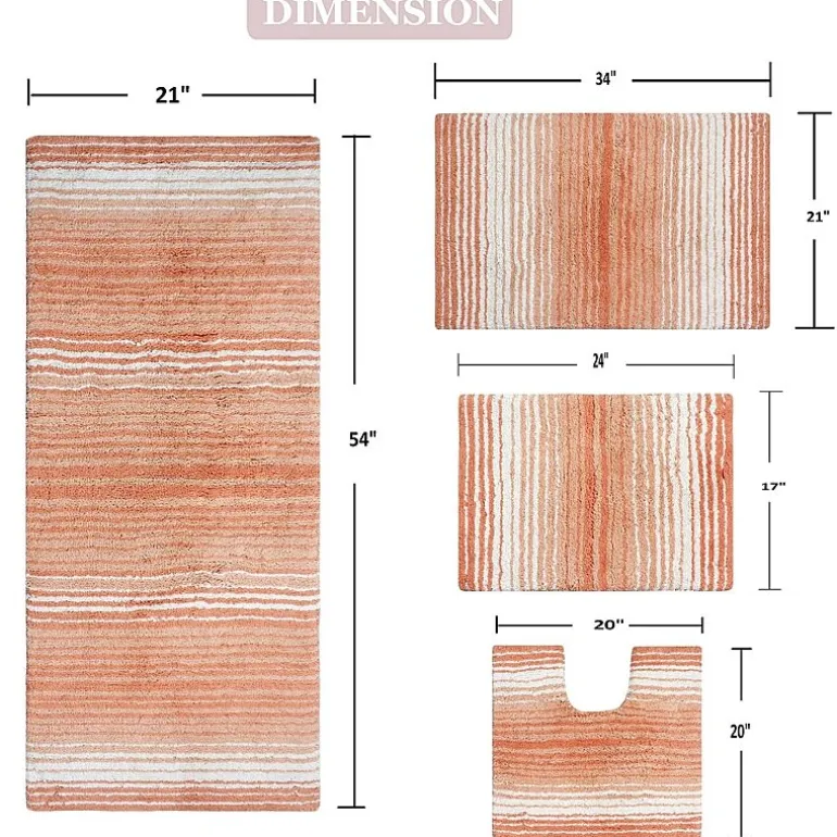 Home Weavers Inc Gradiation Quick Dry Bath Rug