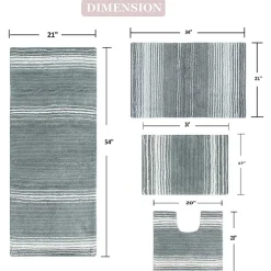 Home Weavers Inc Gradiation Quick Dry Bath Rug