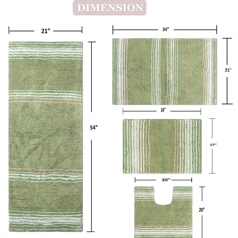 Home Weavers Inc Gradiation Quick Dry Bath Rug