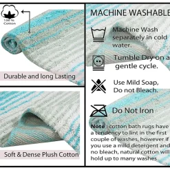 Home Weavers Inc Gradiation Quick Dry Bath Rug