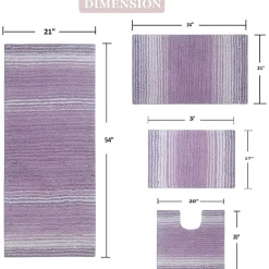 Home Weavers Inc Gradiation Quick Dry Bath Rug