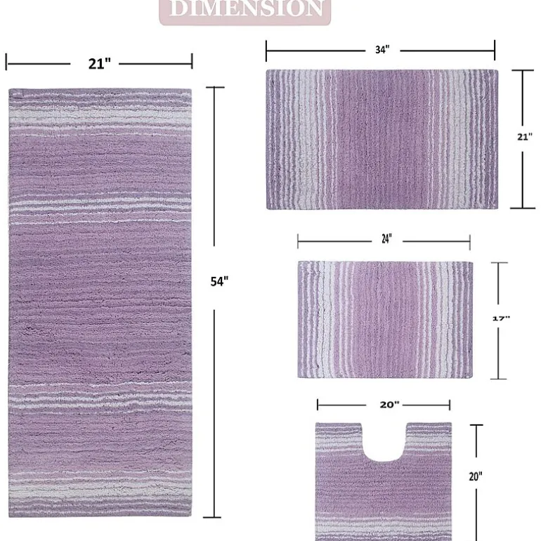 Home Weavers Inc Gradiation Quick Dry Bath Rug