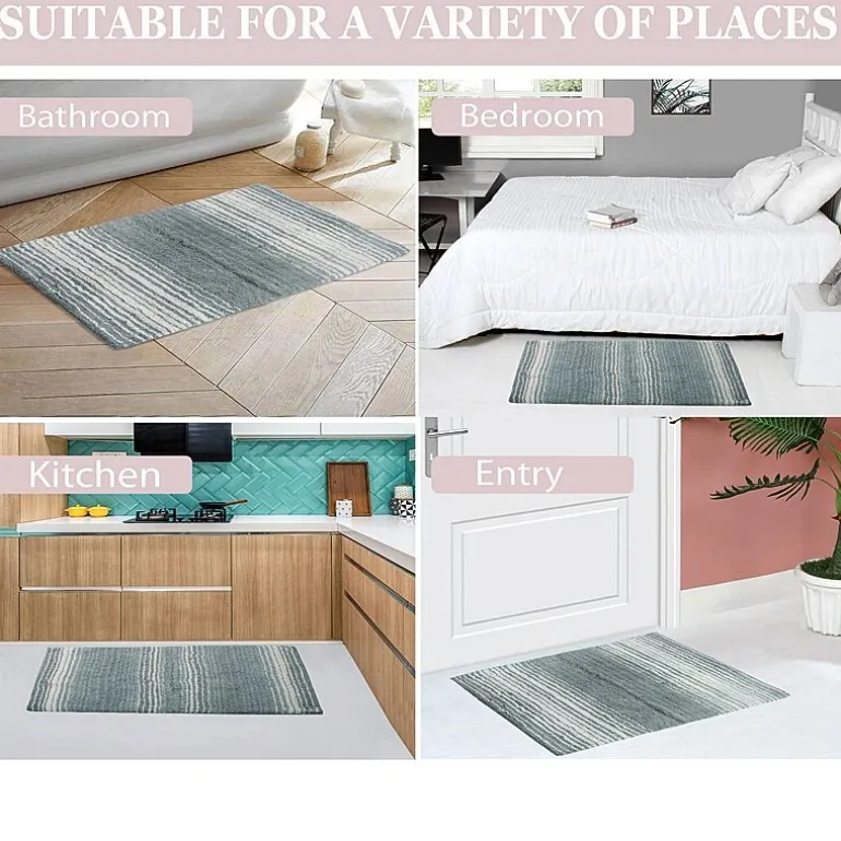 Home Weavers Inc Gradiation Quick Dry Bath Rug