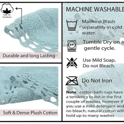 Home Weavers Inc Hampton Crochet 3-pc. Reversible Bath Rug Set