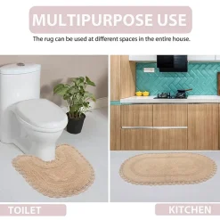 Home Weavers Inc Hampton Crochet 3-pc. Reversible Bath Rug Set